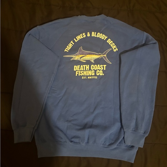 Blue Death Coast Supply blue crewneck sweatshirt - Picture 4 of 5